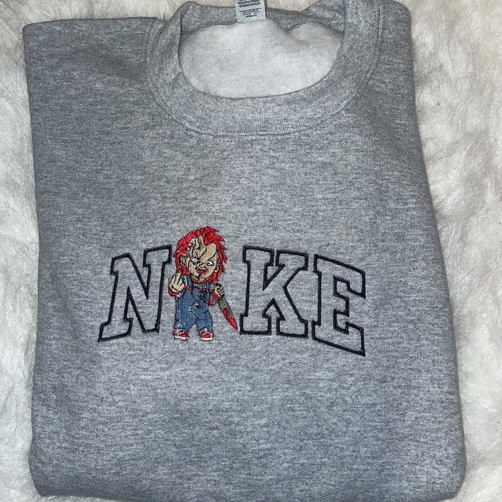 Embroidered Halloween crewneck